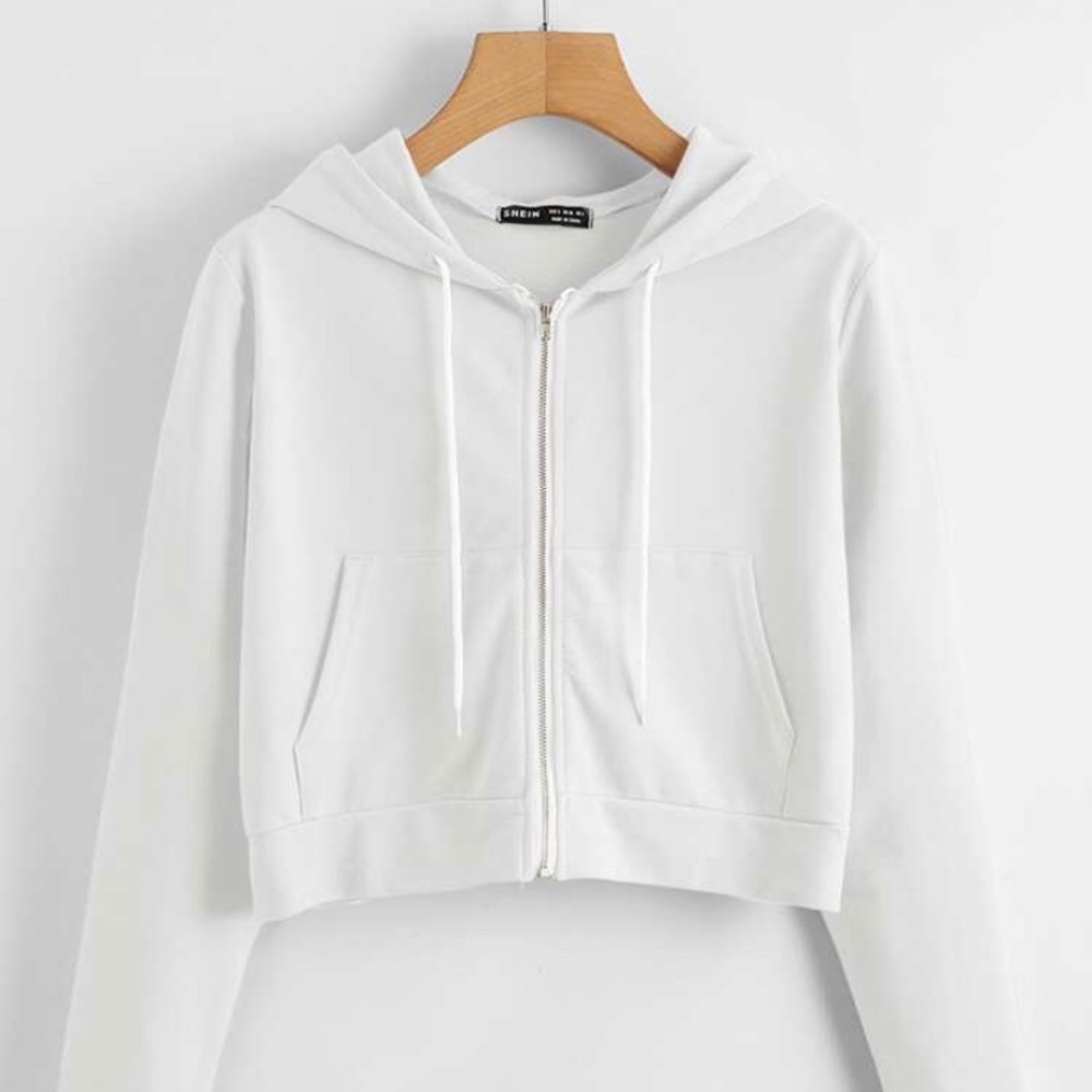 Zip Up Drawstring Hoodie